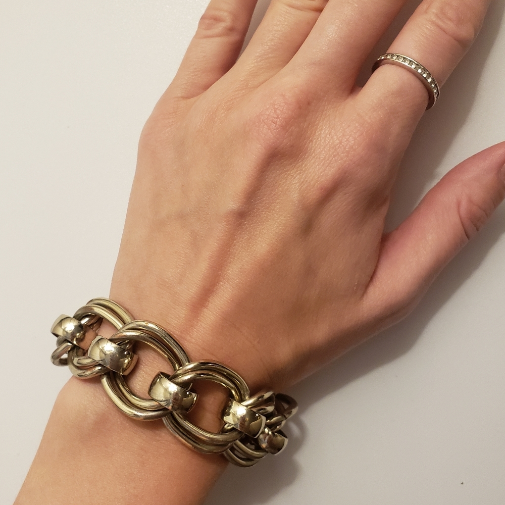 Banana Republic Gold Chunky Chain Bracelet